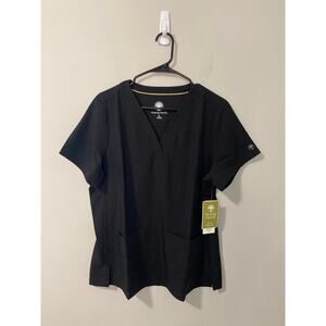 NWT Healing Hands HH751 Briana Scrub Top Nursing Medical, Black Size XL